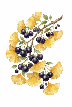 Nightshade_Berries_Gingko_Leaves.svg