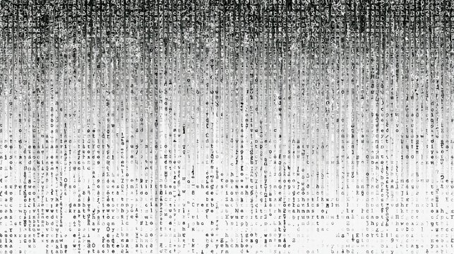 Falling matrix code rain digital background texture