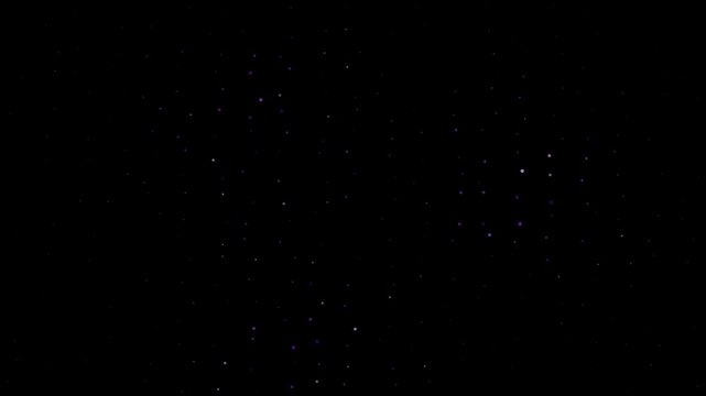 A looping background overlay featuring scattered stars on a dark sky
