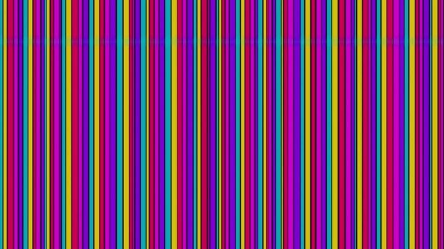 Vertical colorful striped looping background with seamless repeating pattern