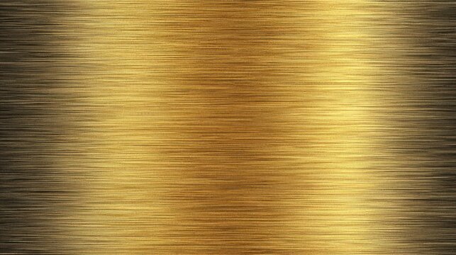 Golden Metallic Surface with Smooth Brushed Texture for Elegant Backgrounds and Designs in High-Quality Detail