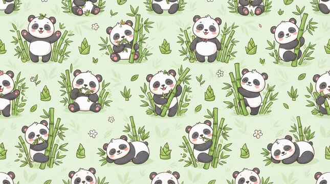 seamless pattern with cats