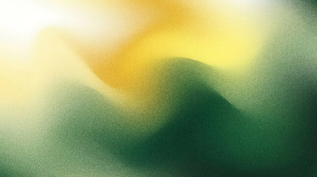 Abstract grainy noise texture with glowing green and gold gradients vintage texture green gradien