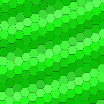 Green hexagon pattern seamless texture