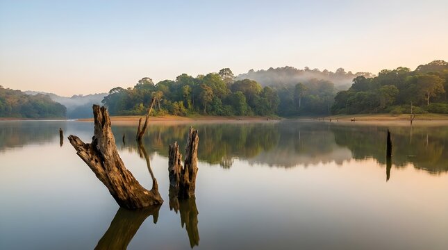 Periyar Wildlife Sanctuary Lake Forest View