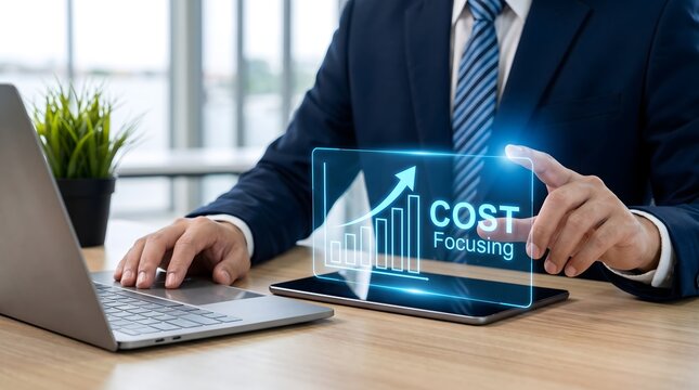 Analyzing financial data and cost management strategies with modern technology for business growth and informed decision making in a competitive market