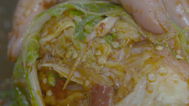 김장 배추김치 김치 양념 버무리기 포기김치 절임배추 김장양념 김장철 속버무리기 한식 한국음식 전통음식 가정식 반찬 식재료 유네스코인류무형문화유산 김장문화
