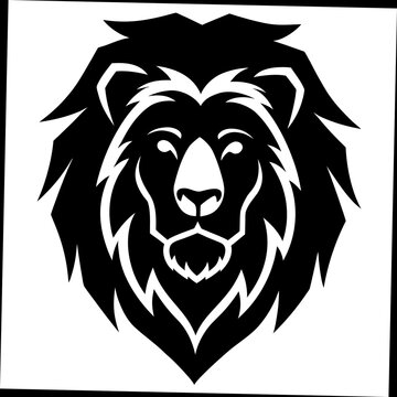 lion head vector