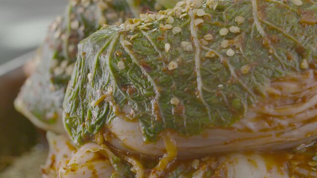 김장 배추김치 김치 양념 버무리기 포기김치 절임배추 김장양념 김장철 속버무리기 한식 한국음식 전통음식 가정식 반찬 식재료 유네스코인류무형문화유산 김장문화