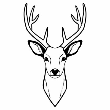 deer head vector