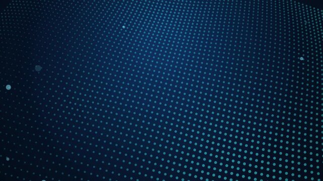 Modern digital network background with glowing blue data points and futuristic grid pattern animation