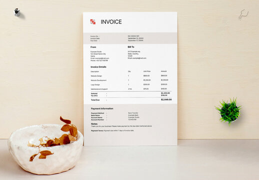 Invoice Design Template
