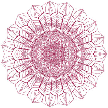 mandala round ornament