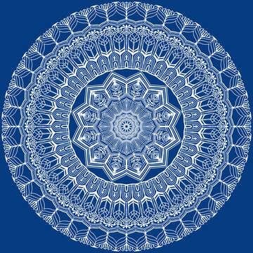 round ornamental round lace pattern