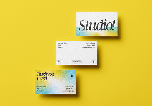 Business Card Set Mockup