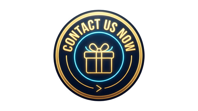 Contact button with badge promotes contacting