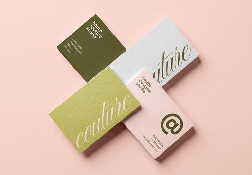 Business Cards Collection Mockup
