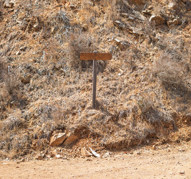 East End Road and Dead End Direction Sign on Santa Catalina Island, California