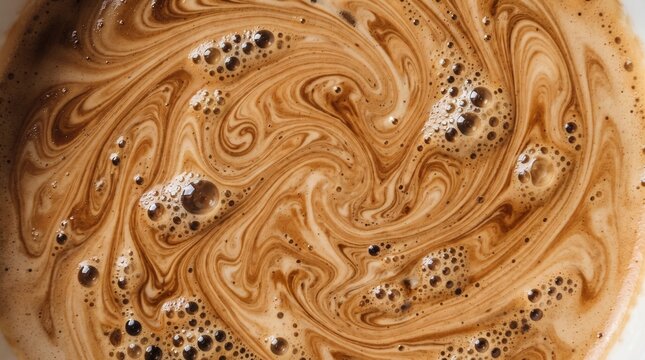 Close-up macro view of iced Americano coffee served in a clear glass filled with ice cubes and covered with refreshing condensation. Warm natural lighting, rich dark coffee tones, and soft neutral bac