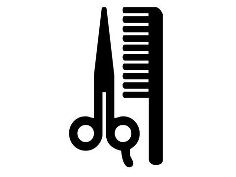 Barbershop Scissors and Comb Icon