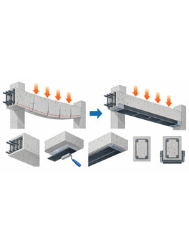 Reinforced Concrete Beam Flexural Strengthening with Carbon Fiber Reinforcement