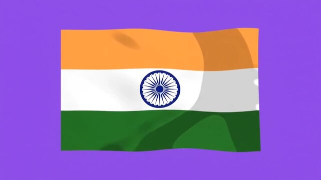India flag waving animation