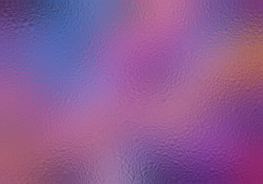 Abstract Purple and Blue Geometric Crumpled Foil Background