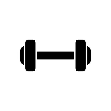 dumbbell vector icon illustration