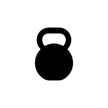 kettlebell vector icon illustration