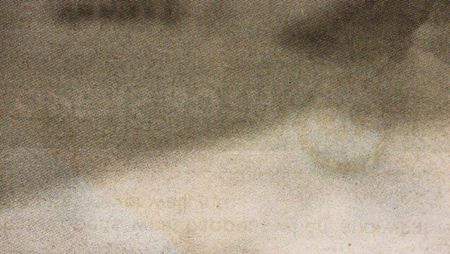 Aged newspaper halftone abstract dotted background and texture