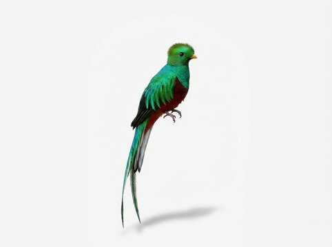 Resplendent Quetzal in Emerald and Crimson Plumage