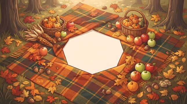 autumn, fall, harvest, thanksgiving, pumpkins, leaves, foliage, wooden, rustic, background, border, frame, seasonal, acorns, corn, orange, yellow, red, brown, decoration, festive, nature, holiday, agr