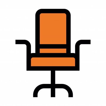Gaming Chair Color style, animation icon for social media, presentations, videos, websites, etc. No background, Alpha channel.	
