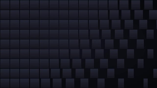 Square grid flipping in 3d transition to reveal vibrant pink background