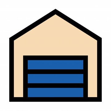 Garage Color style, animation icon for social media, presentations, videos, websites, etc. No background, Alpha channel.	
