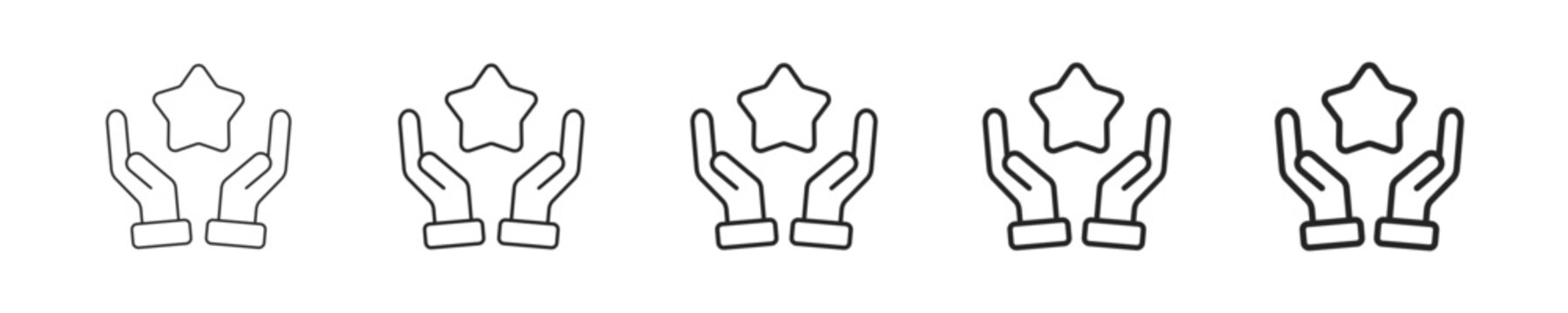 Talent vector icon in minimalist line style. Clean editable stroke illustration with geometric design and monochrome appearance, isolated on white background