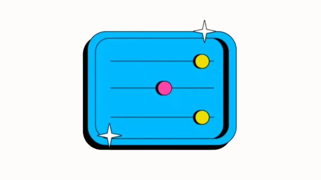 Slider Control Panel Icon &mdash; Settings Adjustment Level Indicator Animation