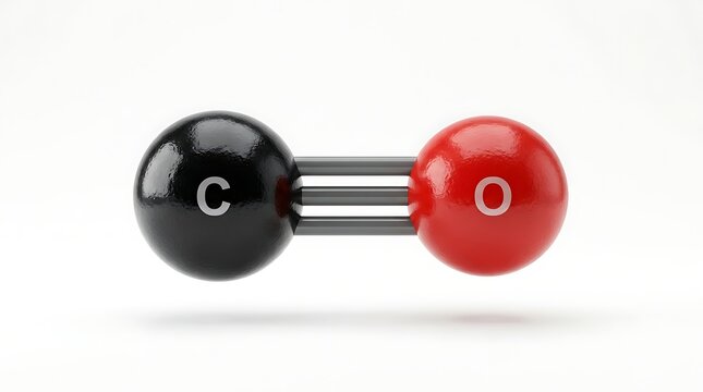 formic acid molecule CH2O2 chemical structure isolated on white background