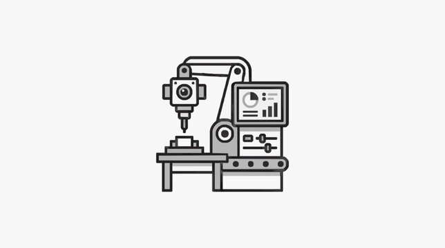 Precision CNC Machining Center with Digital Control Interface