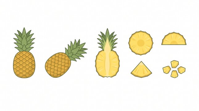vector illustration of a pineapple