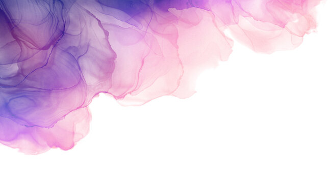 Abstract art pink purple blue pastel gradient paint background with liquid fluid grunge texture.