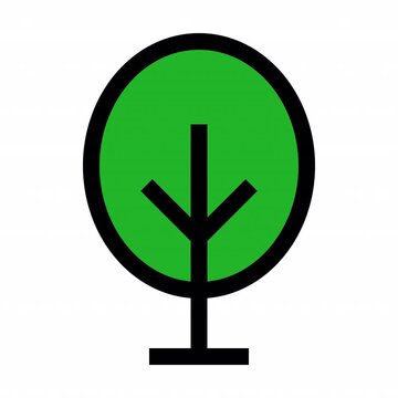 Tree Color style, animation icon for social media, presentations, videos, websites, etc. No background, Alpha channel.	
