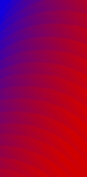 Abstract blue to red gradient background with stacked curved waves, modern bold dynamic arch pattern for poster and wallpaper.