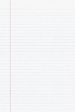 White lined notebook paper texture background