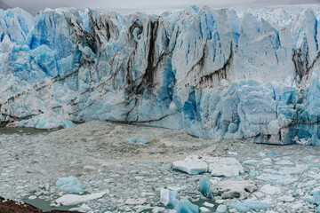 Perito Moreno Dramatic view of a glacier calving ice into cold arctic waters during a global warming event © vaclav
