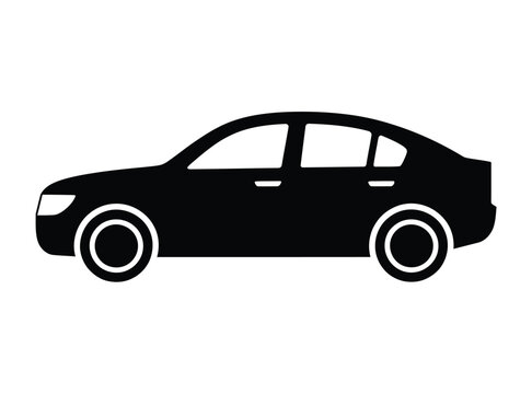 Car icon vector, automobile transportation symbol for vehicle, driving, travel, automotive services, road traffic and mobility design