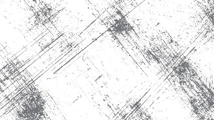 Fototapeta premium Grunge gray speckles overlay on white surface with distressed texture Gray speckled grunge texture on white background with rough effect