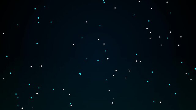 Dark blue star field with glowing specks