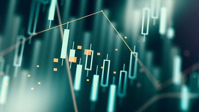 Traders analyze market data using charts and graphs at a trading desk in the financial sector