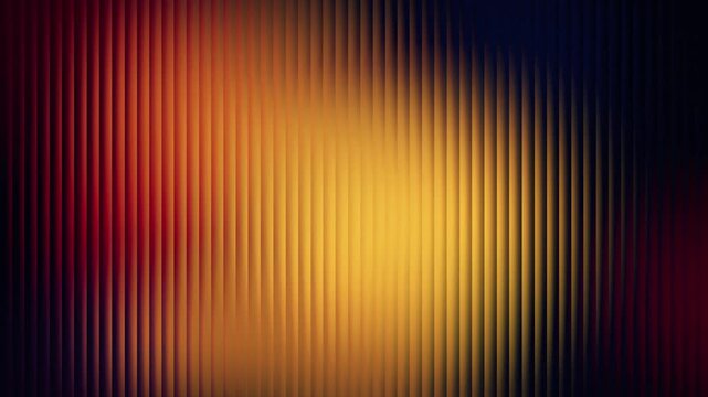 glowing amber and red light shifts behind a vertical ribbed glass texture creating an abstract moving background in a seamless loop.